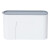 金诗洛 K5451 壁挂式垃圾袋收纳盒 厨卫可视窗抽取塑料方便袋购物袋置物收纳架盒 白色