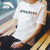 安踏（ANTA）短袖t恤男2024夏季运动衣服饰男装户外舒适纯色上衣男跑步健身服 纯净白 S