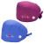 海斯迪克 HKQS-58 手术帽 棉加扣吸汗巾 心电图刺绣护士帽 印花包头帽医生帽 粉色