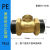 PE黄铜止回阀水管水表DN15/20/25单向阀4/6分1寸横式卧式逆止阀6 PE50 均码