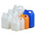 兰诗（LAUTEE）DA2202 加厚塑料桶酒桶带盖方桶香精包装桶多规格塑料壶 2.5L（橙色）2个装