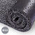 七彩阁 PVC丝圈地垫 加厚除尘地垫 13mm厚 黑灰色 单位：米	1.2米宽
