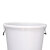 海斯迪克 HK-370 加厚塑料圆桶水桶 大容量酒店厨房垃圾桶 白色无盖100L