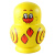 元氣小猴（STRONG MONKEY）俄罗斯10层套娃抖音网红儿童玩具椴木手绘工艺品创意生日礼物摆件 十层小黄鸭