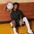 有志者（UZIS）健身篮球上衣男运动专业训练跑步高弹单臂长袖紧身T恤 黑色 S
