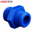 联塑（LESSO）双头外螺纹直接头(PVC-U给水配件)蓝色 dn1/2＂