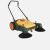 手推式扫地机配件皮带轮子毛刷子无动力扫地车滚刷传送带包胶齿轮 土军绿色JM980ST