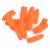伏兴 乳胶手指套 一次性橡胶防护指套  橘色麻点-27中号 100只装x10包