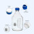 液相流动瓶GL45液相瓶盖色谱流动液相瓶蓝盖瓶100ml/250ml/500ml/ 三孔盖