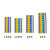 稳斯坦 卡扣式彩色数字号码管 数字编号标签卡扣线标套管 2.5平方彩色数字0-9各一条(1套) WJL124