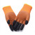 久臻 YSH36 加强指毛圈发泡手套 耐磨防滑浸胶手套 加厚加绒涂胶劳保手套 橙色20双装 