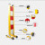 共泰 GTWL02 玻璃钢伸缩围栏绝缘 可移动式护栏隔离栏 黄黑1.5*7m