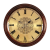 凯恩斯（KAIENSI） 大厅欧式挂表美式圆形家用实木创意钟表时钟挂钟客厅装饰大号 6008BL丽.声机芯【40厘米】