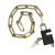 AY  链条锁防盗锁铁链锁链子锁大门锁推拉门锁AY-046 总长65cm粗5.5mm