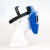 电焊面罩自动变光变色氩弧焊焊工头戴式面卓太阳能全自动 蓝色自动变光+20片保护片