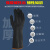 黑色橡胶耐酸碱工业手套加厚耐磨化学防腐蚀化工防水劳保作用防护 55CM工业耐酸碱手套（3双装） 均码