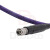 铎铎科技 2.4mm公铠装线缆组件 紫色编织50G 0.3米 DCX-4M4M-300F 1根