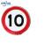 限速标志牌5公里厂区限速限高牌标识圆形20停车场导向牌限宽指示 限速10 60x60cm