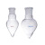 棕色梨形烧瓶 玻璃鸡心瓶 加厚耐高温尖底展示瓶白色标准磨口旋蒸 透明100ml29*32#
