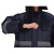 钢米 DJ0050 冬季保暖连体工作服棉服加厚劳保服 防水款 L(170) 深蓝色