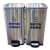 南 GPX-218H 02 南方脚踏分类垃圾桶 防指纹环保分类不锈钢垃圾桶果皮桶 02款内桶容量30升/个双桶容量共60升