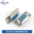 DB/DR/DP9插头焊板式9/15/25针RS232插座串口头VGA接口 DP9 母头 九孔镀金焊板式 蓝色（2个）