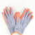安迪乳胶掌浸涤棉劳保手套 耐磨防油防水耐酸碱手套 工地机械手套 橙色 XS 实用装(12双)
