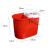 洗拖把桶手动老式地拖桶挤水涮墩布桶拖地桶挤水桶手压单桶 圆形地拖桶红色