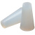 DYQT白色环保硅胶塞子橡胶堵头实心锥形漏试管软质瓶塞耐高温密封帽盖 1.8X4.2X1610个单