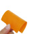 焊卫 物流吊牌挂签一次性防拆塑料封条挂签 橙色80x100mm 1000根1包 1包价