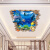 LISM天花板3D立体墙贴儿童房间布置贴画卡通卧室吊顶装饰贴纸墙纸自粘 卡通海洋鱼 特大