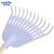 金诗洛 JZT-0024  清洁耙子 园林清洁工具搂草耙 清洁环卫耙 塑料草耙子（含木柄）白色