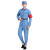 儿童红军演出服全套男女八路军表演服合唱团舞蹈服套装 蓝灰色长袖真兜 110