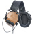 MAOKU户外Comtac-II无电子拾音降噪战术耳机头戴式C2耳麦有线耳机 沙色-无拾音降噪 官方标配