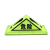 橙安盾 标志灯 三角警示灯支架 三角吸顶灯荧光 橡胶底小号