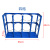 实验室8L气瓶固定架10L钢瓶放置架加厚4L5L存放架带轮可移动钢瓶 加厚8-10L气瓶支架-蓝-四瓶