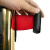 金固牢 礼仪柱护栏杆 隔离带安全线 银行伸缩迎宾杆警戒线 烤漆黑2米加厚款 KZS-374