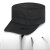 新式保安帽物业门卫执勤帽春夏款网眼可调节男女通用平顶作训 黑色布面买一一发两顶 可调节 适合头围55-61