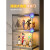 乐高展示柜模型玩具高达置物架仿亚克力玻璃带灯透明展示盒子 - 5层配5个遥控灯+遥控器(含电池)