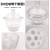 玻璃干燥器皿400mm盖子瓷板全套大小240 300透明真空干燥器实验室 透明24cm真空干燥器