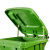 海斯迪克 HKZ-152  户外垃圾桶 大号环卫挂车分类塑料垃圾桶 脚踩垃圾箱 绿色240L加厚带脚踏