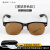 盛融乾 平光玻璃防护镜透明钢化强光护眼电弧紫外线劳保防护男墨镜 G-15 茶色眼镜+眼镜盒