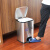 迪恩斯（DEANS）不锈钢脚踏垃圾桶分类垃圾桶带盖双桶干湿分离办公室厨房客厅商用脚踩式20升 