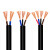 华美电线电缆 YZ2*4平方国标中型橡套软电缆2芯铜芯耐油耐磨橡套电源线 100米