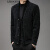 利罗基尼（LEROGENI）高端品牌男装针织衫男春秋款男士休闲加厚短款茄克衫上衣 驼色 170/M
