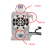 定制威尔沃夫电磁隔膜加药计量泵配件注射阀止回阀 逆止阀三连件 WS-60-0.5L(60L/H 0.05MPA)