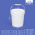 密封塑料桶食 品 级加厚工业用涂料油漆桶乳胶漆桶空桶5L10公斤20升 6L白色加厚款