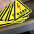 有电危险警示贴 三角形 安全标识牌 当心触电 贴纸 警示牌标识牌 有电危险黑色 3x3cm