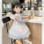 戴丽格女童春夏装新款儿童连衣裙宝宝裙子裙潮洋气 白色波点款 80码 身高约80cm