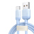 绿联（UGREEN）Type-C 6A数据线真液态硅胶材质USB 2.0接口适用华为小米Type-C安卓机 US391 蓝色1.5米 40214